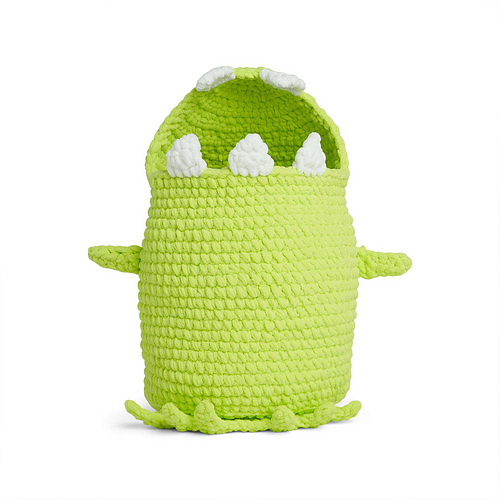 Ravelry Dinosaur Toy Storage Basket pattern by Yarnspirations Design