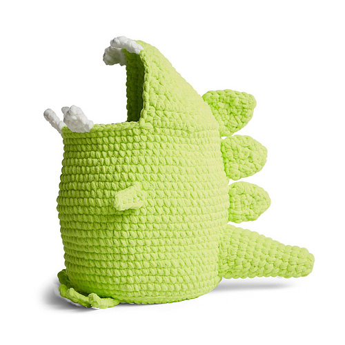 Ravelry Dinosaur Toy Storage Basket pattern by Yarnspirations Design