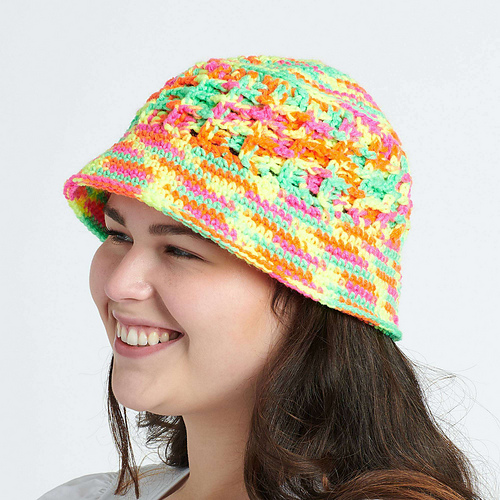 Ravelry Bucket of Waffles Hat pattern by Yarnspirations Design Studio