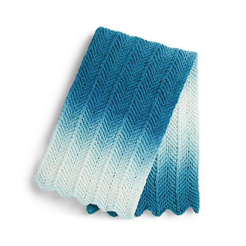 Ravelry Ripple Blanket pattern by Yarnspirations Design Studio