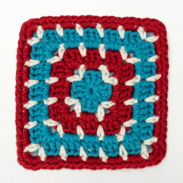 Block Stitch Granny Square