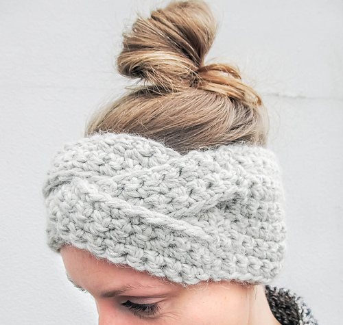 CrissCross Hodebånd - YippieYarnYay