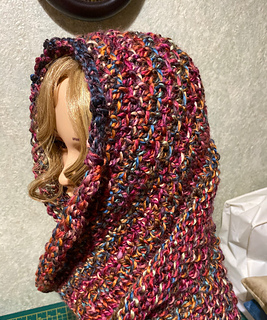 Head and neck fully wrapped.