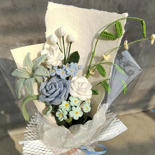 Ravelry: 7in1 Jasmine Crochet Flower Bouquet pattern by Yui Sun