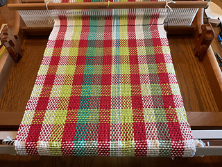 Red and lime stripes