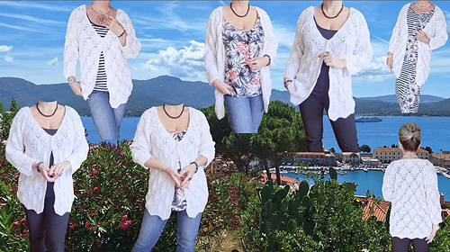 Lace white cardigan