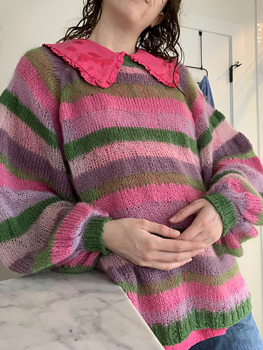 Mohair Stripe Sweater
