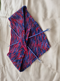 The Infinity Shawl in DK size Medium. Shown flat.