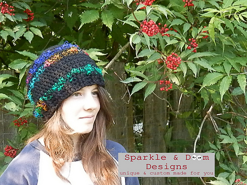 Sparkle Toque Ravelry: Anita Toque pattern by Sparkle & Doom Designs