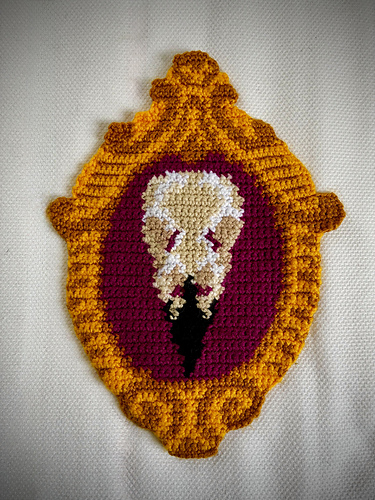 Raven Skull in a Frame