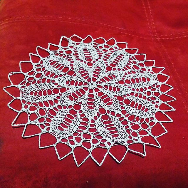 Ravelry Eightpointed Star Doily 6 pattern by Knitting Fool
