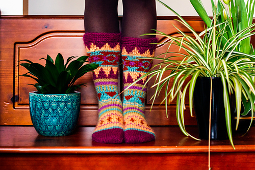 Ravelry: Aztec Socks pattern by AbbyeKnits