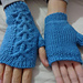 Mossy Cable Fingerless Mittens pattern