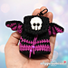 Gothic Mini Backpack Keychain pattern 