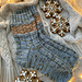 Frosted Gingerbread Socks pattern 