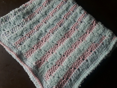 Fuzzy Diagonals Baby Blanket photo 5