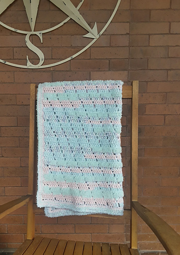 Fuzzy Diagonals Baby Blanket photo 1