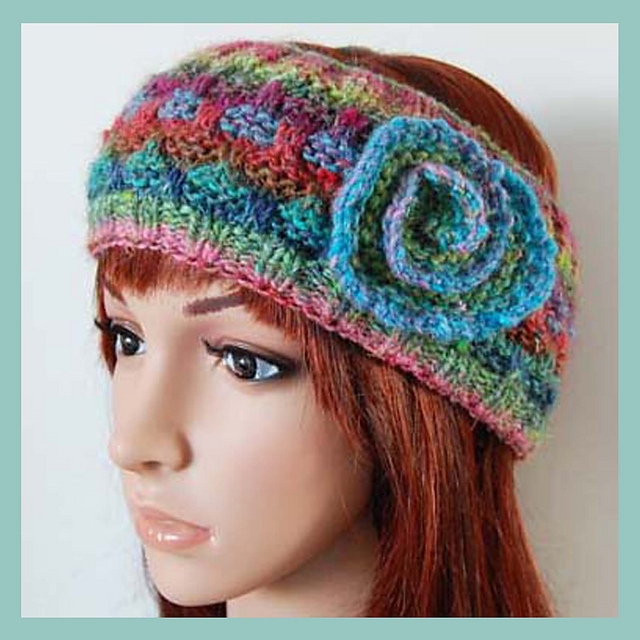 Ravelry Dora Ear Warmer Headband Hair Wrap pattern by Adel Kay