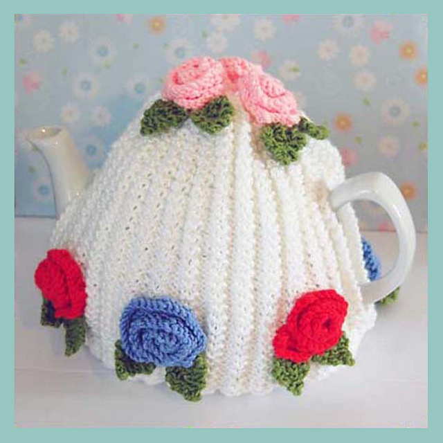 Ravelry Ann Vintage Roses Tea Cozy pattern by Adel Kay