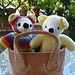 A Teddy bear for peace. Un orsetto per la pace pattern 