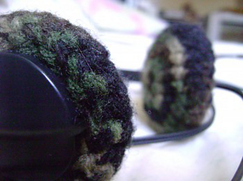 Funky Crochet Headphone Covers photo 3