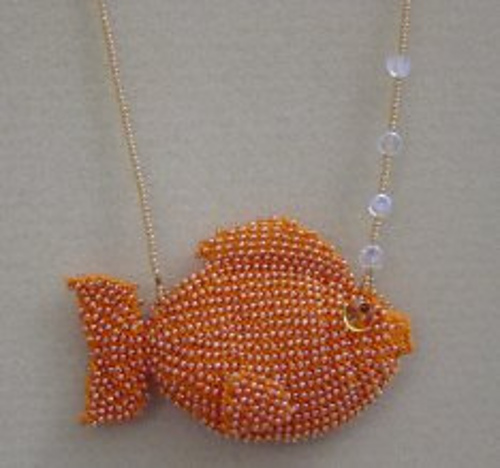 Bead Goldfish Pendant Bag (Beaded Aquarium Series) photo 2