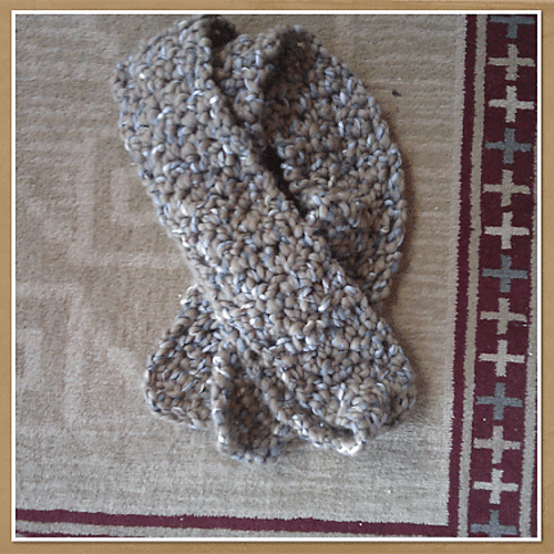 ahimsa chunky ribbed hat & skinny scarf set photo 3