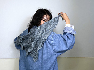 使用糸：
Enjoy!Knitting hygge
Basic sock (Meriono75%, Nylon25%)
Color: Fog Linen