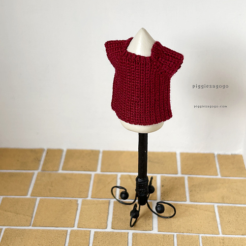 Ravelry: 細編みでできるよセーター / Simply SC sweater pattern by
