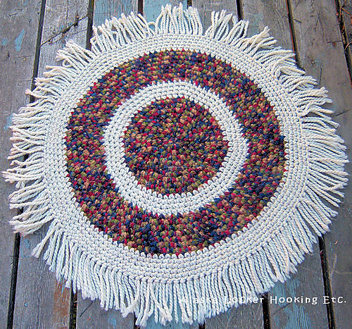 Ravelry: Crochet Round Rag & Yarn Rugs pattern by Donna Jacobson