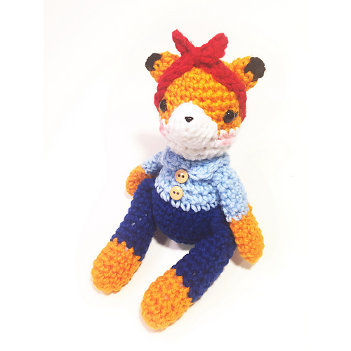 Ravelry: Rosie the Riveter Fox pattern by Quirky Crochet