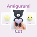 Amigurumi Cat with Heart Chick and Star pattern 