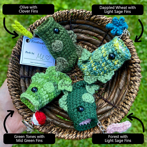 Ravelry: Bode the Bass Keychain pattern by Amanda Ray
