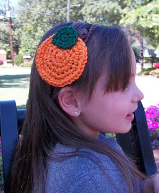 Ravelry Pumpkin Headband pattern by Robin Croninger