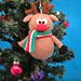 Reindeer Christmas decoration pattern 