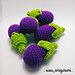 Eggplant keychain pattern