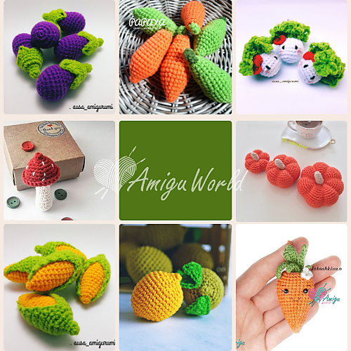 Vegetable Keychains