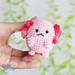 Cute Axolotl Keychain pattern