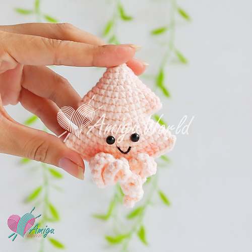 Tiny Squid Keychain