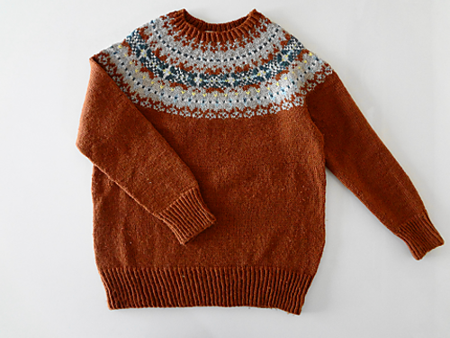 p.4 Fair Isle Yoke Sweater フェアアイルヨークのセーター 다른 모습 1