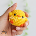 Cute Mini Chicken Keychain pattern 