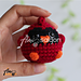 Tiny Red Bird Keychain pattern
