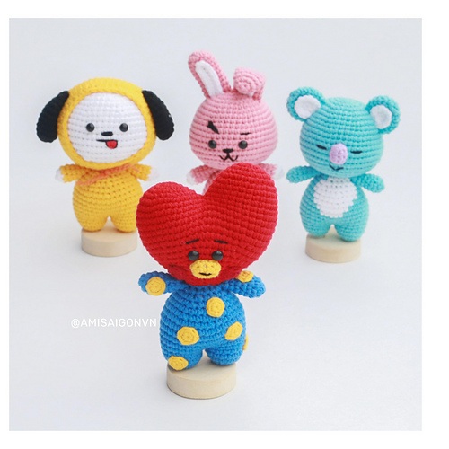 Ravelry: Amigurumi TaTa BT21 pattern by Vui Vui