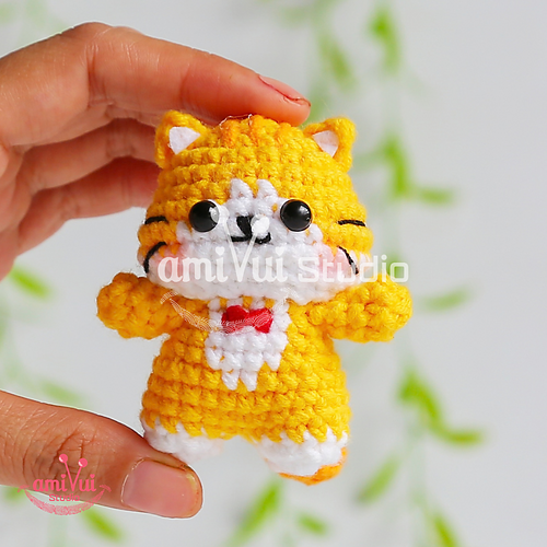 Yellow Cat Keychain