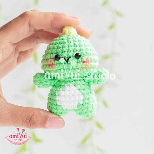 Tiny Dinosaur Keychain