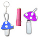 Mushroom Keychain pattern 