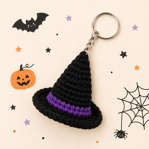 Witch Hat Keychain