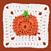 Pumpkin Granny Square pattern