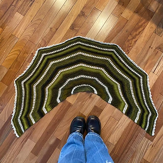 Two Color Small Shawl