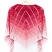 Raspberry Croissant Shawl pattern 